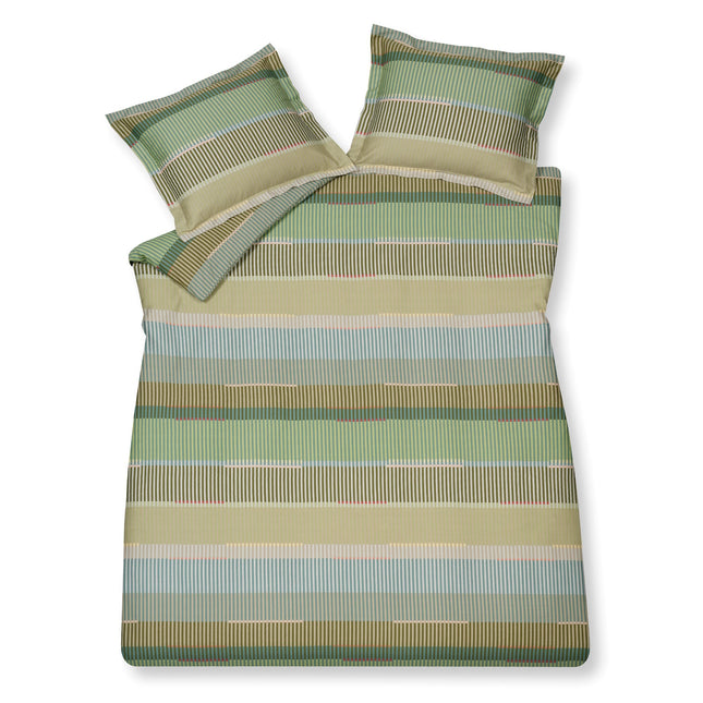 Dynebetræk OPTIMIST Smoke Green 200x220 cm (satin bomuld)