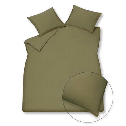 Washed Cotton Duvet cover Martini Olive 200x220 cm