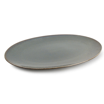 Cirro plato plano ovalado / tablero de servicio 36 cm - verde multi