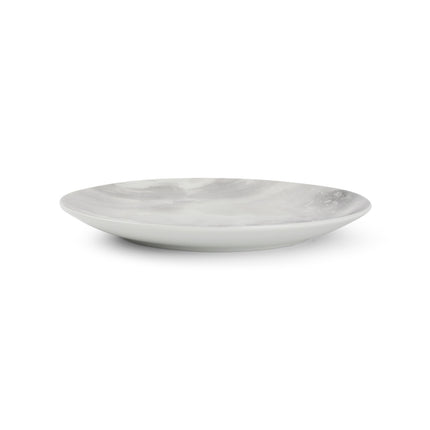 Marmorbeton fladt bord 19 cm sten (sæt/4)