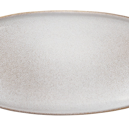 Saisons plaque plate ovale 20 cm Sable