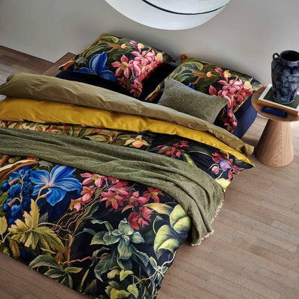 Washed Cotton Duvet cover Martini Olive 200x220 cm